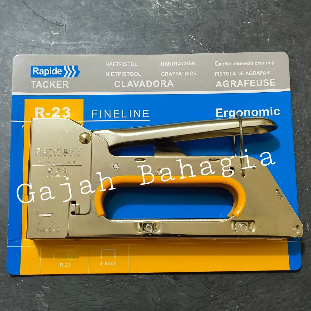 

KODE B73N Rapide R23 Staples hand gun tacker Hekter Stapler tembak manual R 23