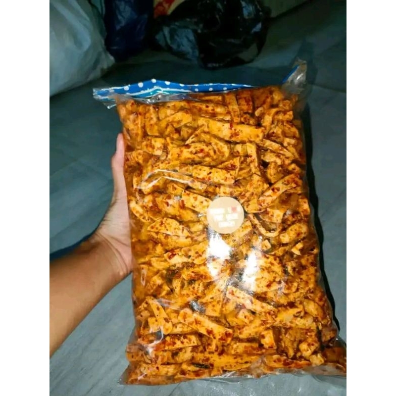 

basreng pedas daun jeruk cemilan kekinian renyah