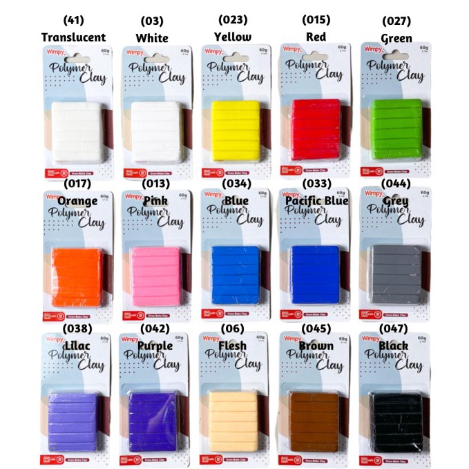 

KODE M7N6 Wimpy Polymer Clay Tanah Liat Kerajinan Tangan Plastisin Bahan Clay Polymer