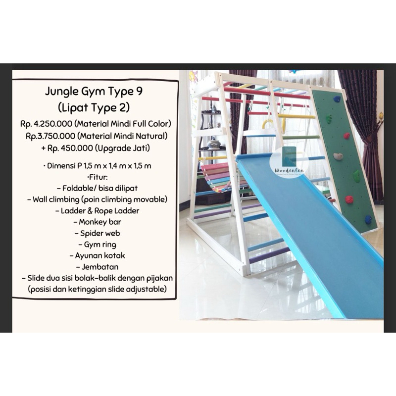 Brakiasi By Woodenlen jungle gym type 9 1,7M