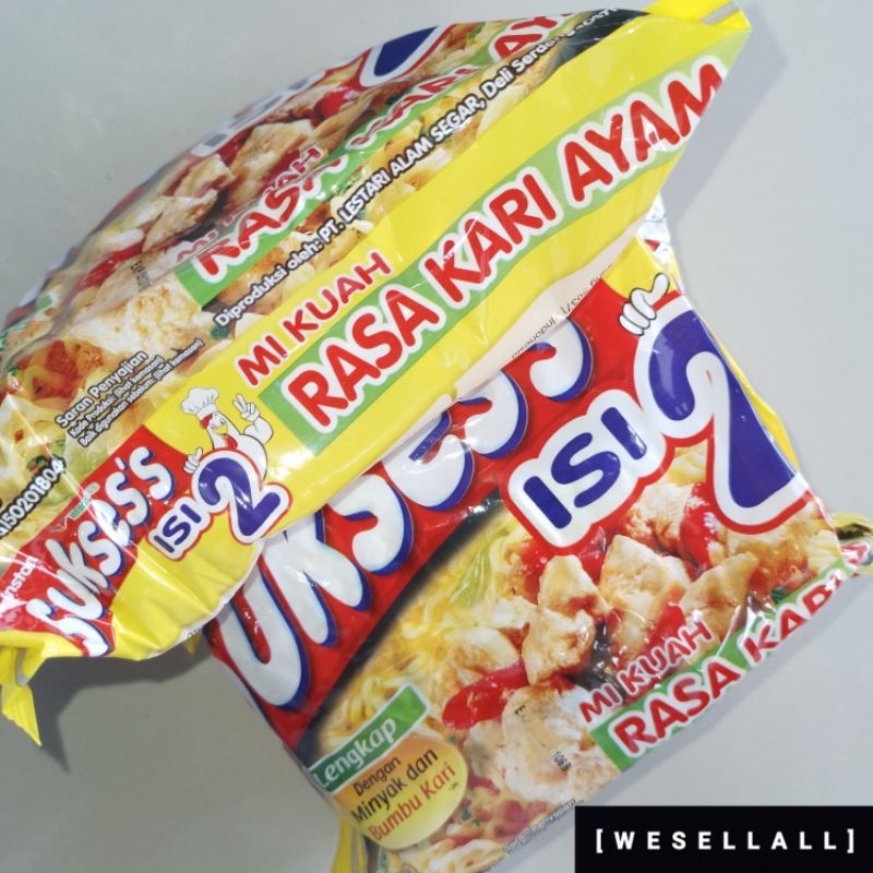 

Mi Instan Suksess Isi 2 Kuah Rasa Kari Ayam 116 gr | 0027AAA