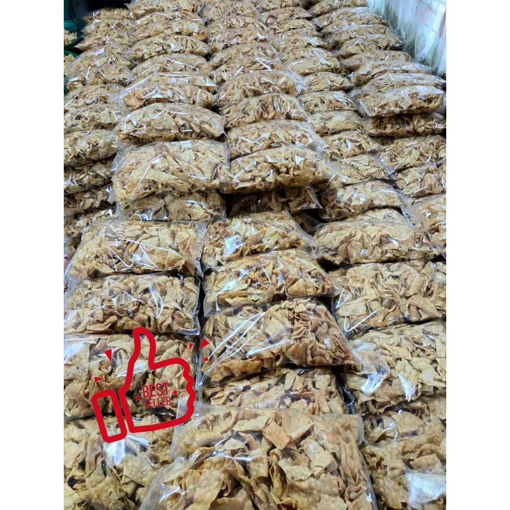 

Kue Bawang / Keripik Pangsit / Keripik Bawang Cemilan Gurih Renyah Lebaran