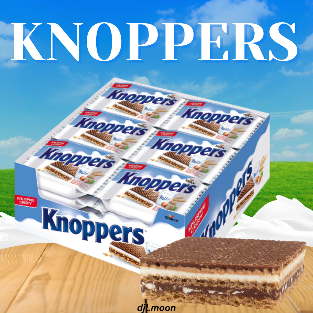 

Storck Knoppers Wafers Milk Hazelnut 25g Wafer Susu isi 24 Pcs 1 Pak