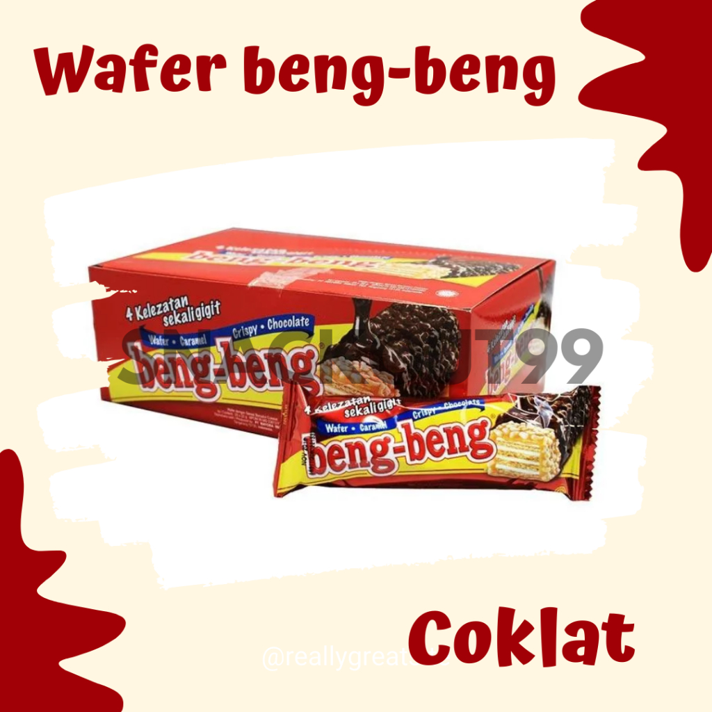 

Beng Beng Wafer Cokelat Karamel Box 25 gram x 17 pcs