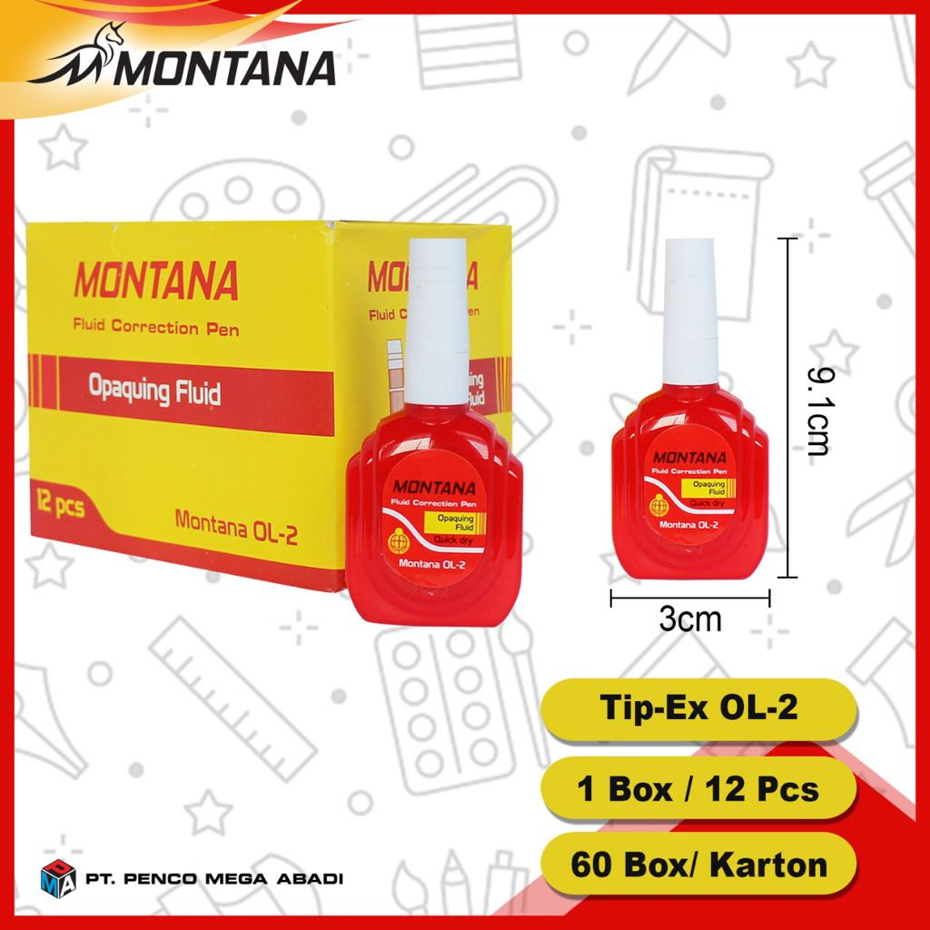 

[ANRA FASHION] STARK Correction Pen / Tipe X / Tipe Ex / Tip Ex Merah Cair