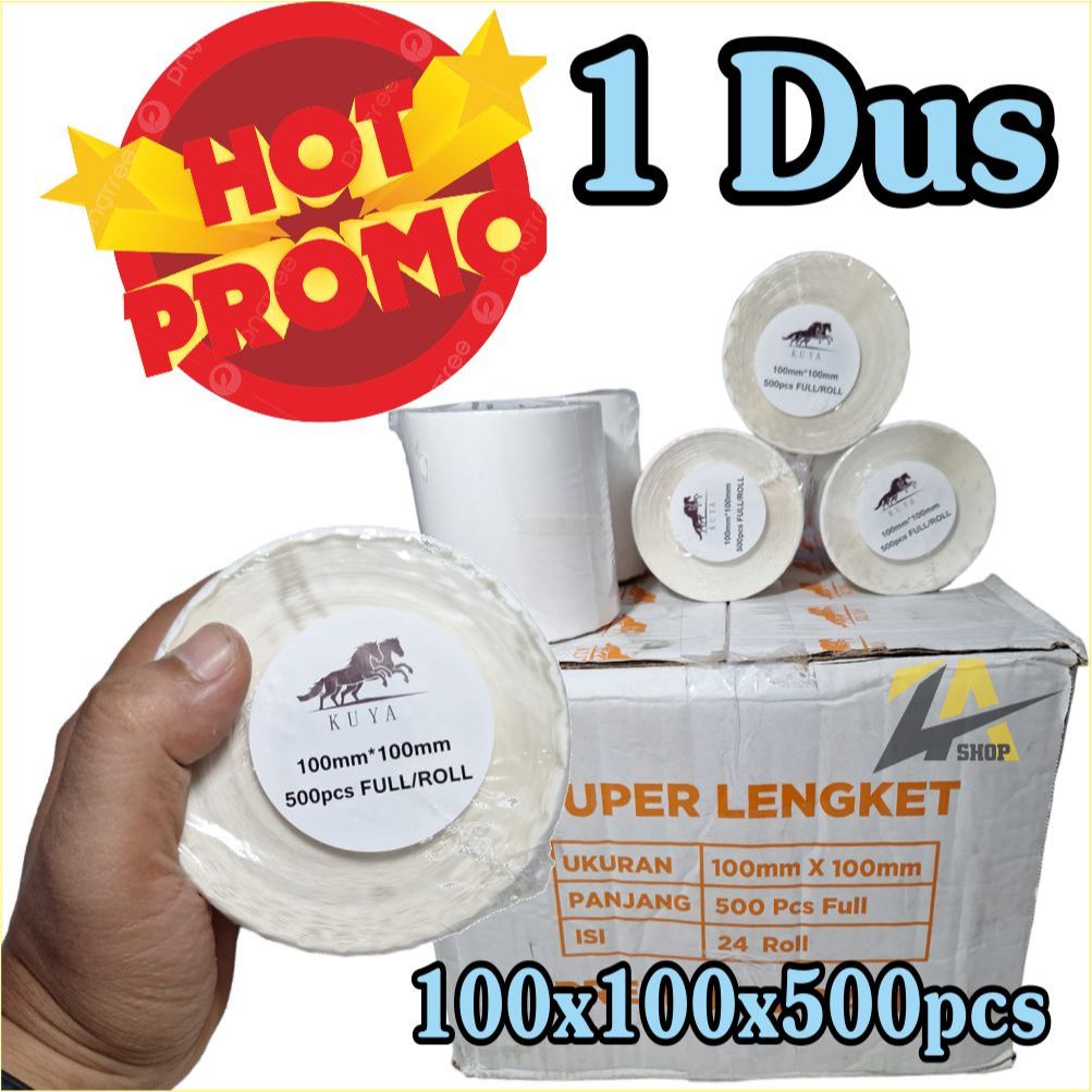 

HOT PROMO HARGA MURAH UNTUK 1 DUS STIKER THERMAL 100X100X500 STIKER RESI LABEL