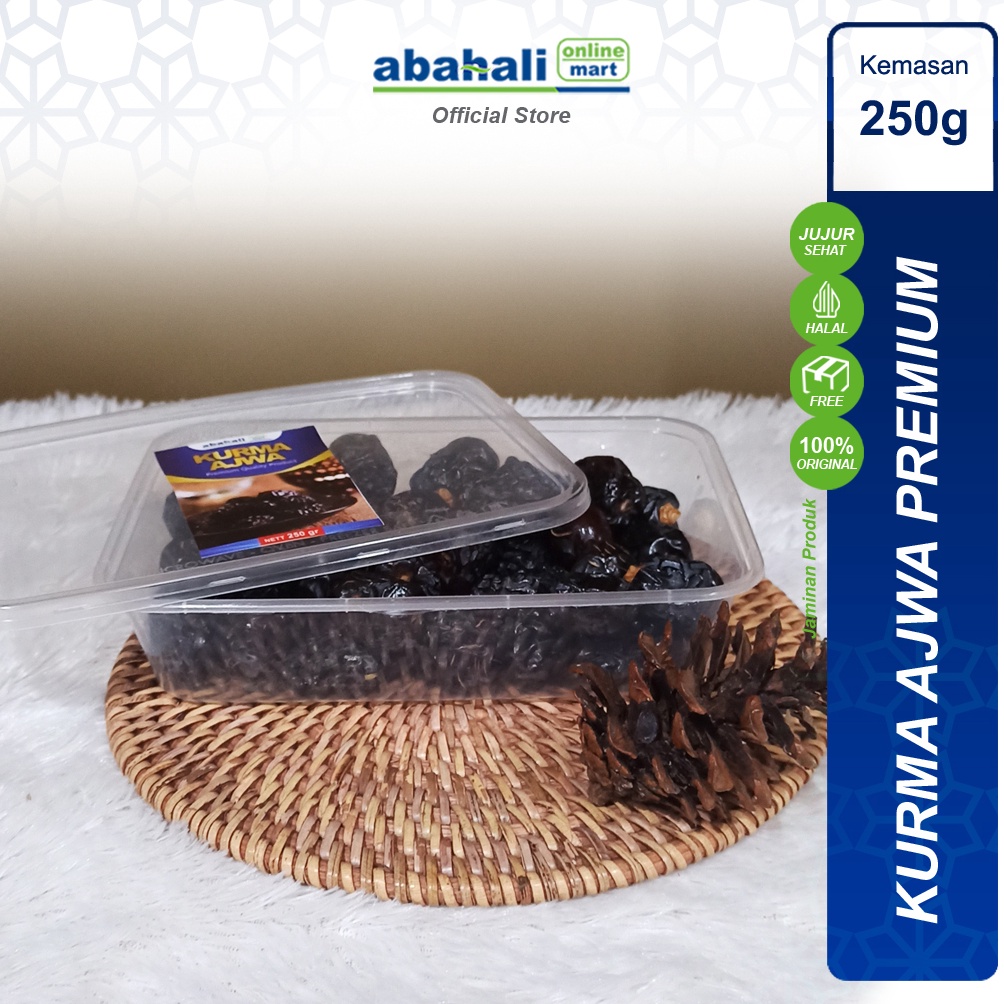 

COD Kurma Ajwa Premium 25 gram Original Madinah Kurma Nabi Asli Terenak dan Murah Oleh Oleh Haji dan Umroh Murah