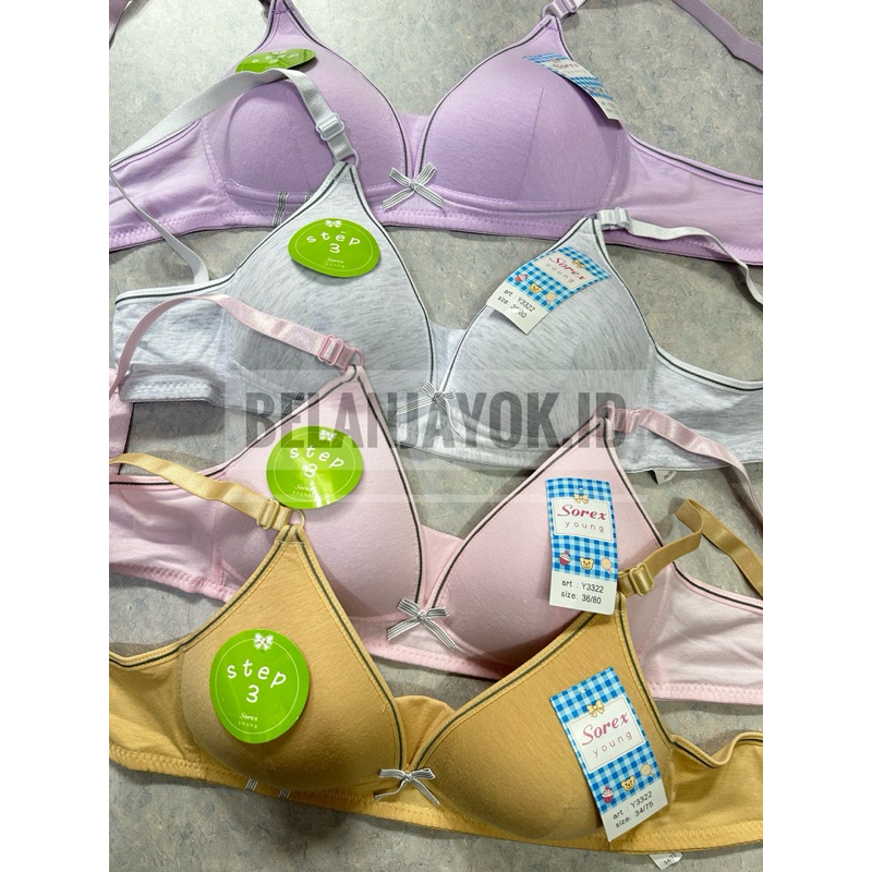 BH Pelajar Sorex Y3322 Tanpa Kawat BH Sorex Anak Kait 2