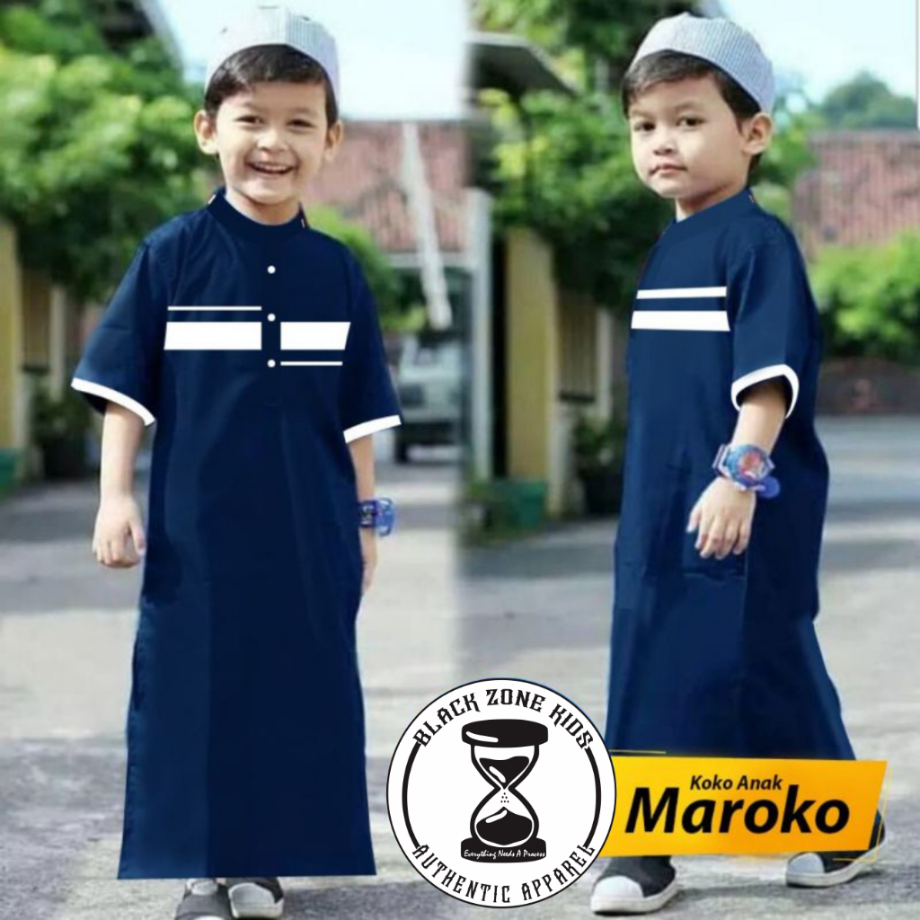 Baju Koko Jubah Anak Laki laki / Gamis Anak Laki Laki Terbaru Model Maroko