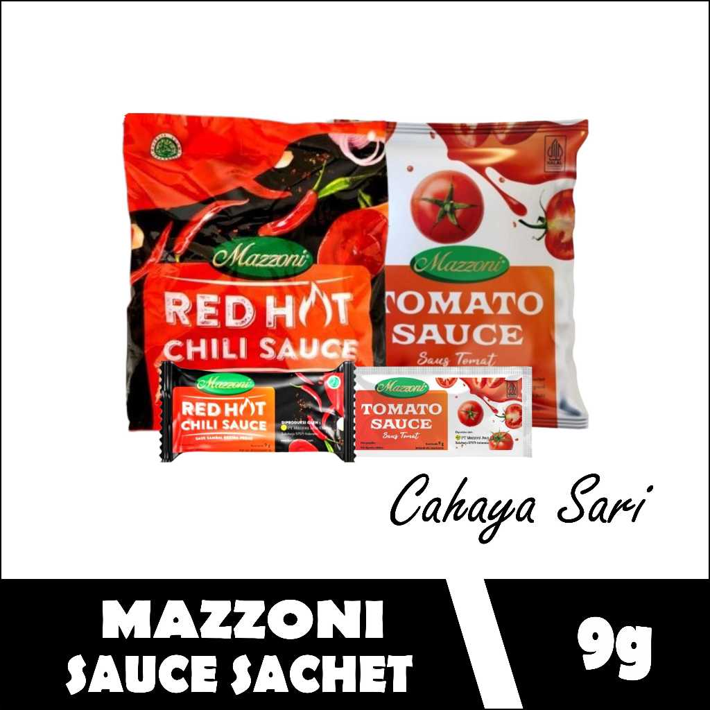 

Mazzoni Saus Sambal Chili & tomat Sachet isi 24 pcs