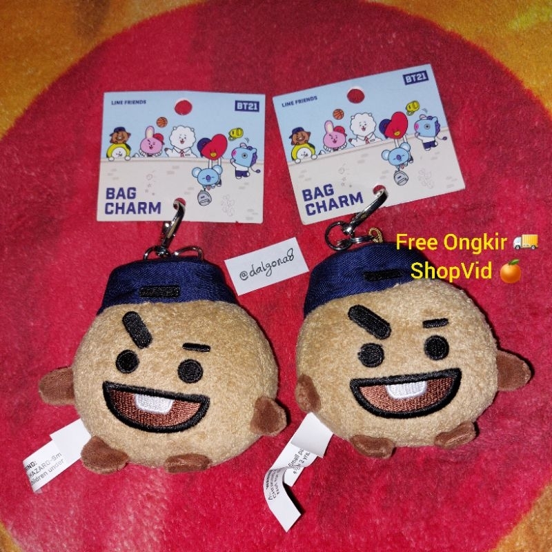 BT21 After School uniform bag charm Shooky peci Bt21 Chatime