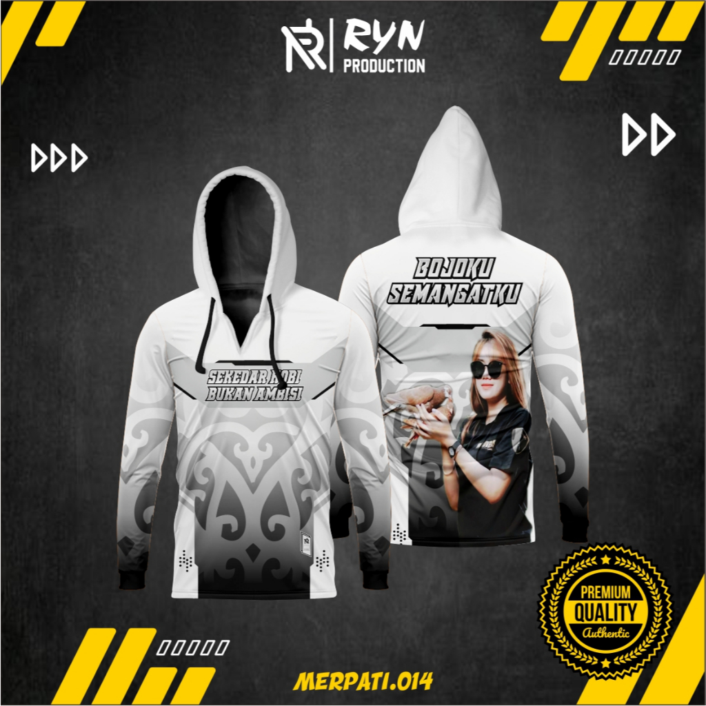 JERSEY MERPATI BOJOKU SEMANGATKU PUTIH FULL PRINTING