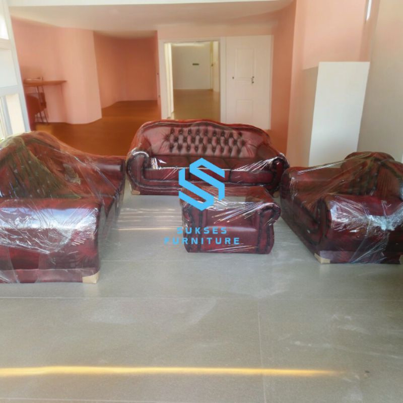 Sofa Full Set/Sofa Tamu/Sofa Kulit/Sofa Mewah