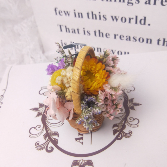 Unik Dekorasi Hias Miniatur Keranjang Bunga Mini Aksesoris Gantungan - Dried 3 Diskon