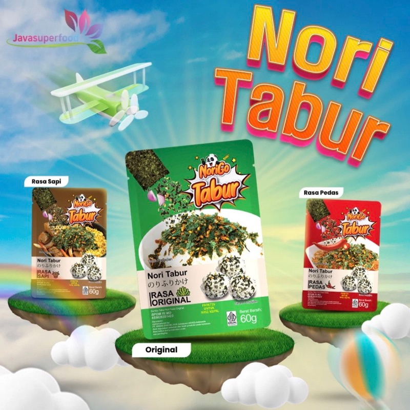 

RB NORIGO NORI TABUR RUMPUT LAUT PANGGANG 60GR ABON RUMPUT LAUT SNACK CEMILAN MPASI BAYI ANAK