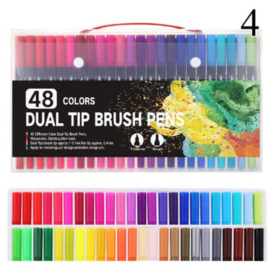 

KODE N54S Spidol Double Head Drawing Pen Fine Art Watercolor 122436 Warna Sketsa Spidol Umum General Marker Set Animation Markers Twin Market Set Spidol Spisol Dua Sisi Spidol Dua Mata
