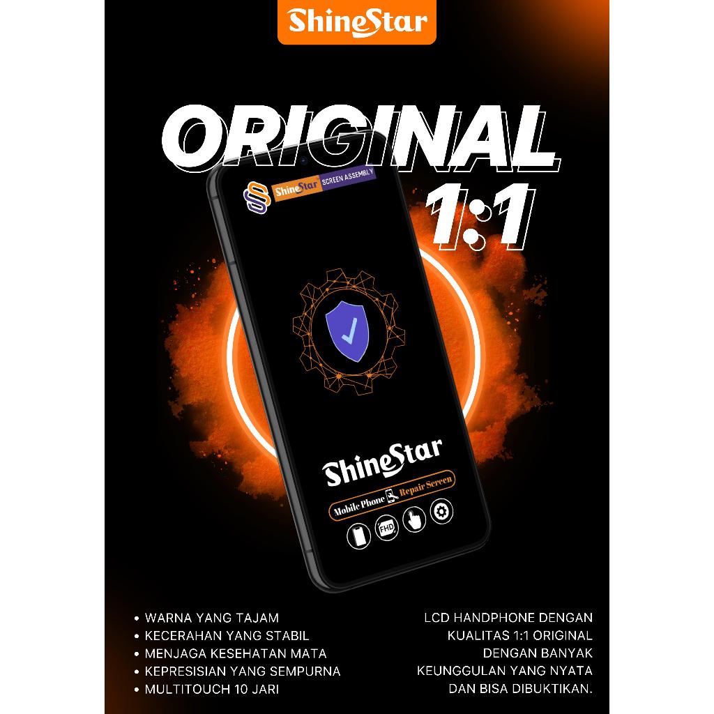 Naysila Naymila Lcd Ts Shine Star Samsung A02 / A12 / M12 / A32 5G / A326 / F12 Black Tidak Mudah