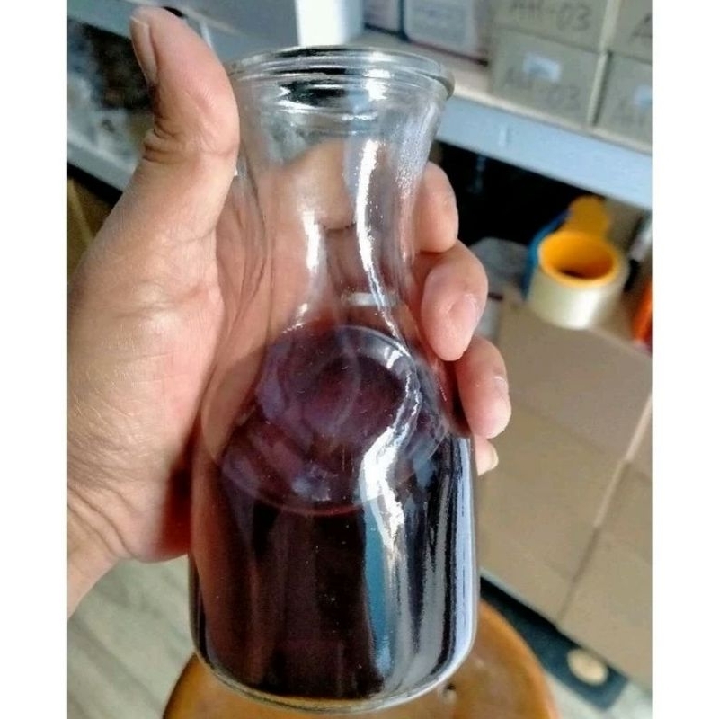 Toples kecil Gejas Jar Tempat Puding / Tempat Minuman Aestetik/ Tempat Minuman Bahan Kaca Tutup Plas
