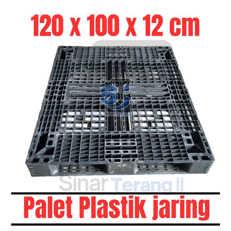 

[ KURIR TOKO ] Palet Plastik 120x100x12cm / Palet Plastik Jaring / Palet Plastik Tatakan Barang Gudang / Pallet Plastik