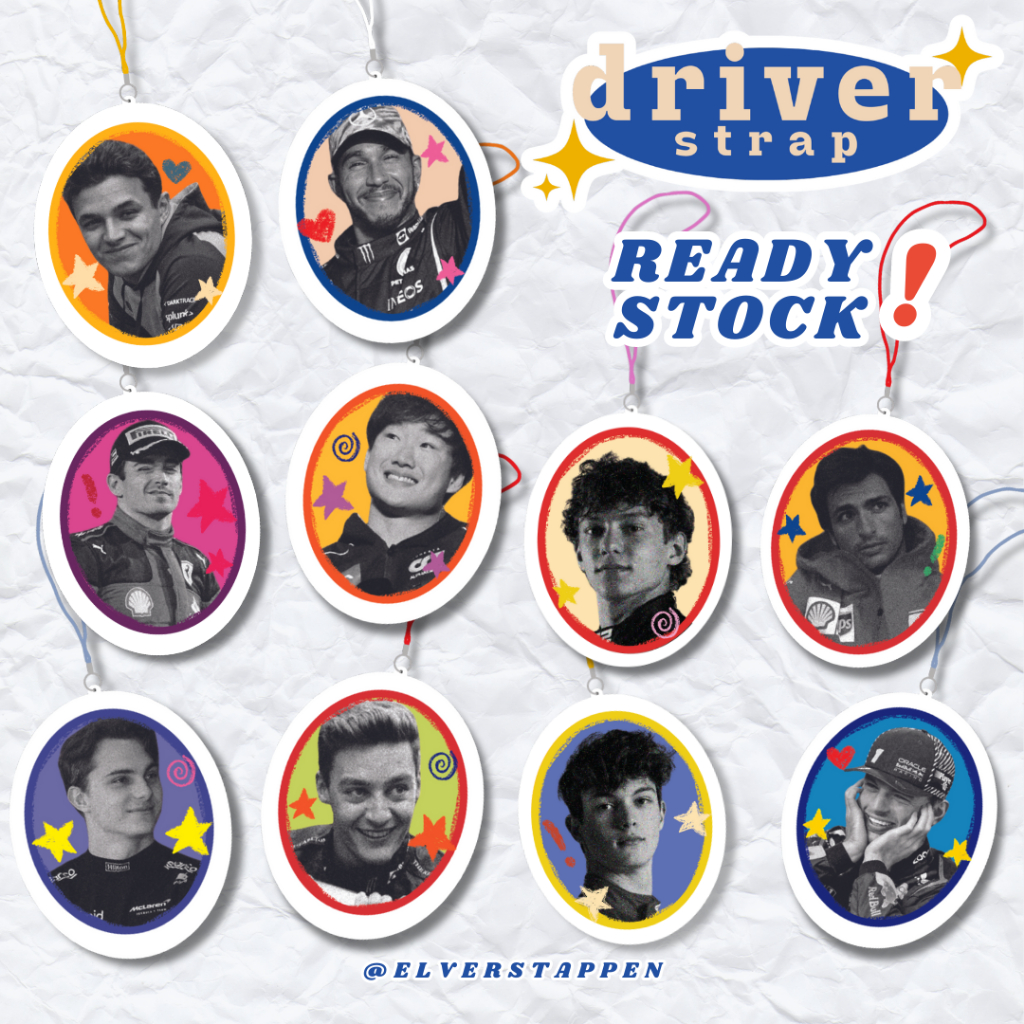 [READY STOCK] F1 Driver Strap / Phone Charm / Keychain