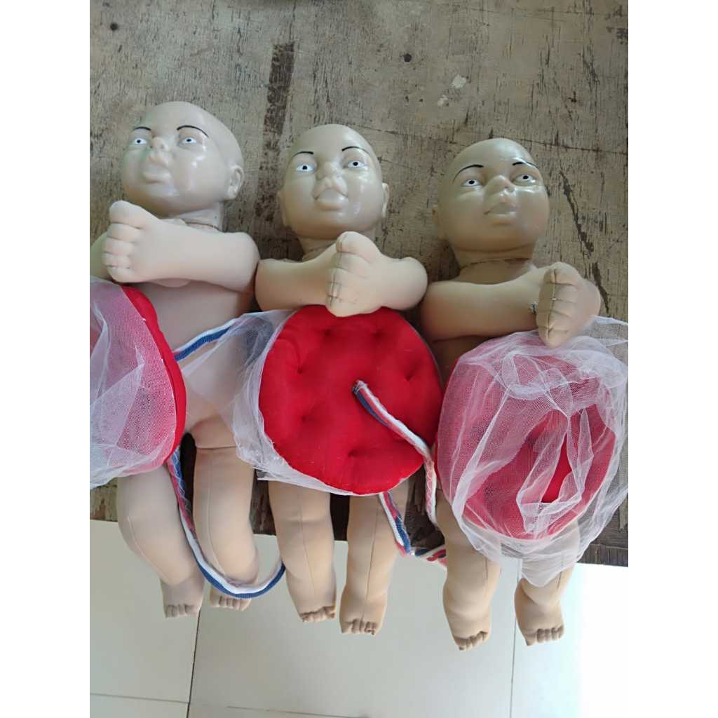 Phantom Bayi Kain Plasenta Kepala Silicone /Manikin Bayi / Alat peraga TERLARIS