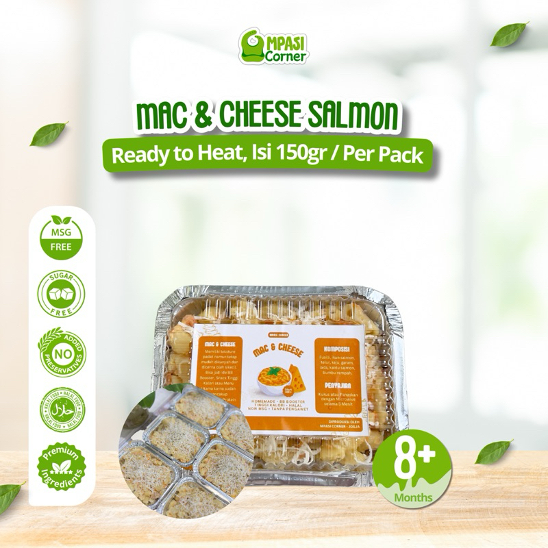 

Mac & Cheese with Salmon - MPASI Ready to Heat - MPASI BB Booster - MPASI Corner