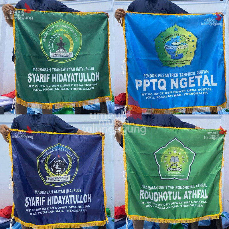 BENDERA CUSTOM SESUAI KEINGINAN / BENDERA INSTANSI / LEMBAGA / PAJANGAN RUANGAN / HIASAN CAFE / PAJA