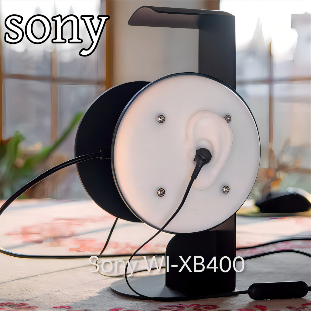 Sony WI-XB400 Headset Bluetooth Mikrofon Subwoofer In-Ear Nirkabel untuk Game Olahraga Kantor
