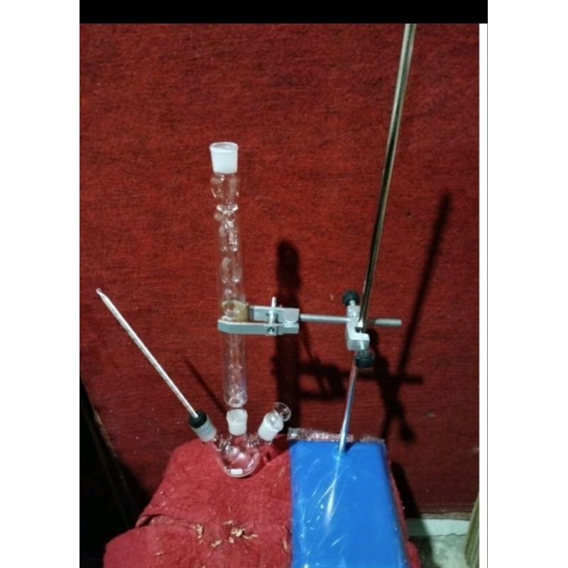 destilasi refluk pyrex set