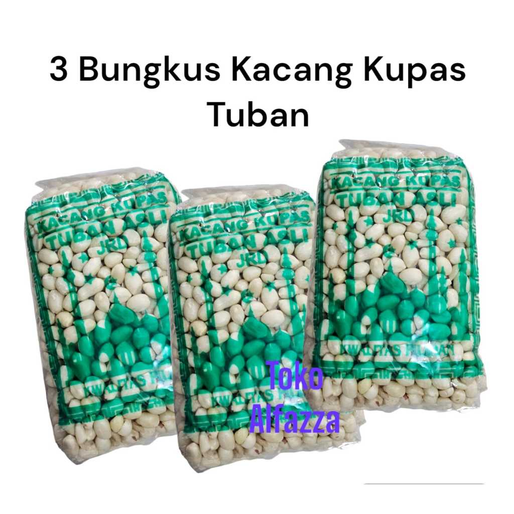 

Paket 3 Bungkus Kacang Kupas Asli Tuban kualitas super kemasan -+ 250 gr Kacang Tanah