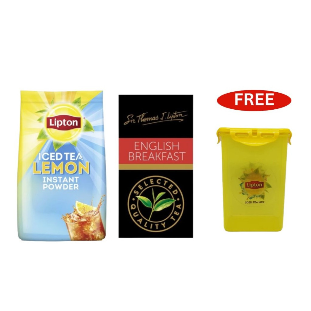 

Lipton Iced Tea Mix Lemon 510gr + Lipton English Breakfast Free Toples