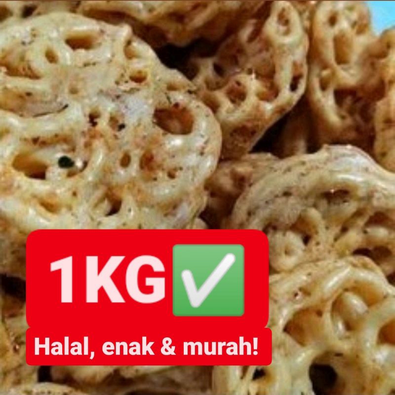 

MURAH! 1KG KERUPUK SEBLAK BANTET/SNACK VIRAL