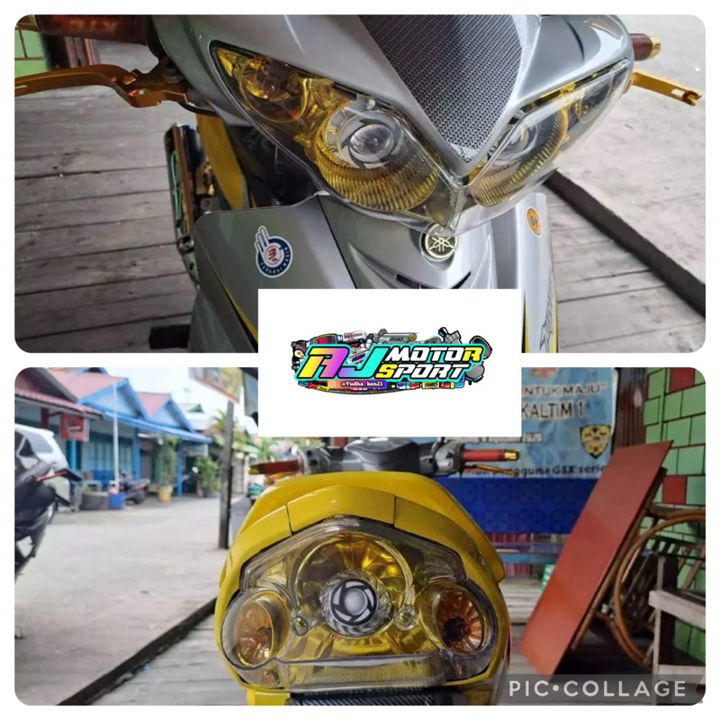 Reflektor lampu depan Jupiter z new dan lampu belakang Jupiter z new custom projie