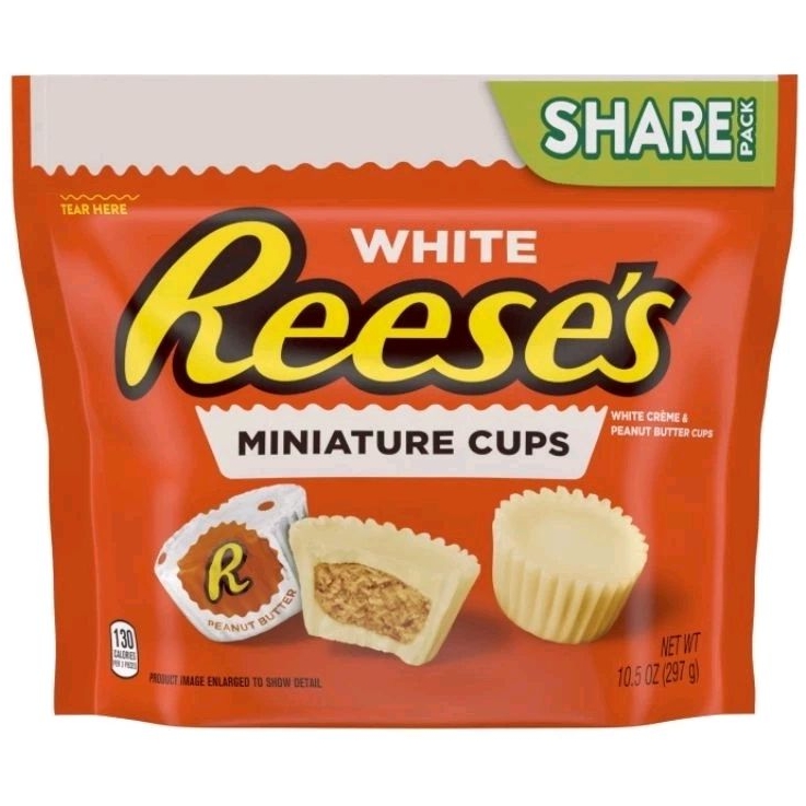 

REESE'S Miniature Cups White Creme & Peanut Butter Cups 297g