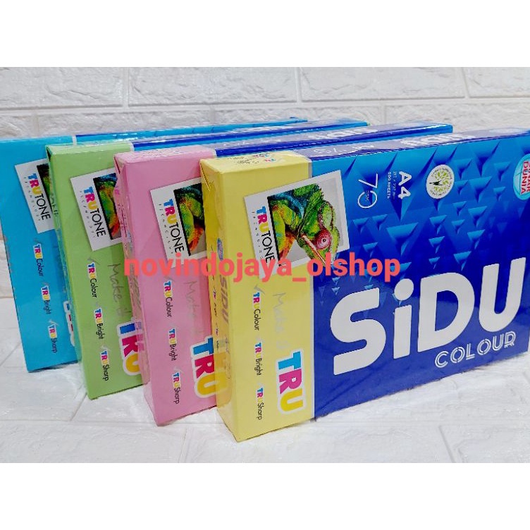 

Hot Brand Kertas HVS Warna A4 7 gsm SIDU Kertas Colour 5 sheets