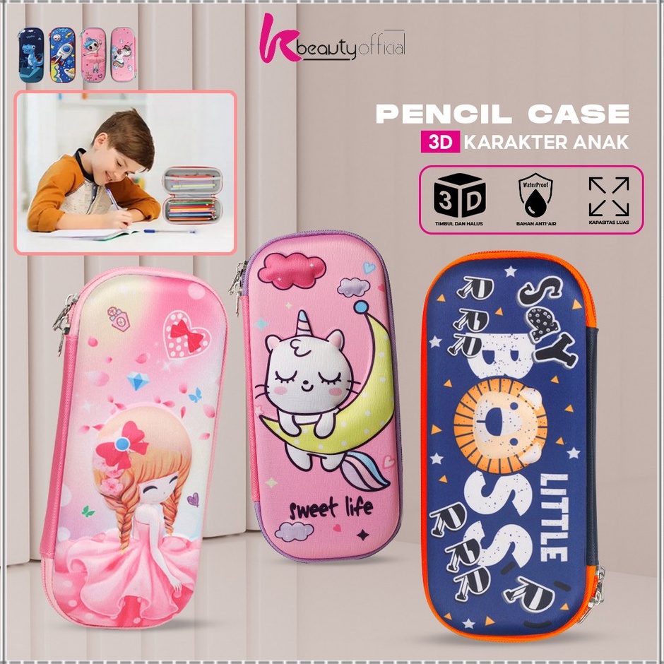 

Kejar Surprise KBA39 Kotak Pensil 3D Karakter Timbul Tempat Pensil Anak Sekolah TK Tempat Penyimpanan Alat Tulis Anti Air Import