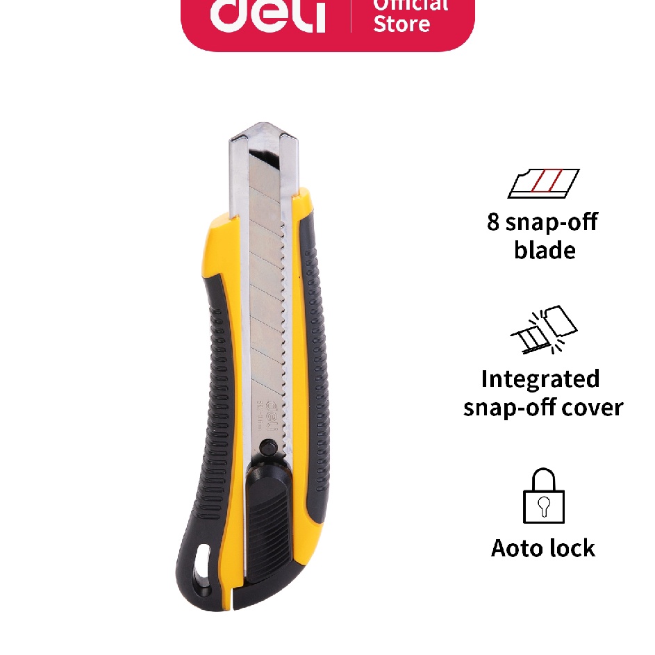 

Dapatkan Hari Ini Deli Cutter dengan pisau baja SK2 memudahkan untuk memotong dengan sistem kunci otomatis E264