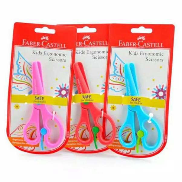 

Ready Terkini Gunting Kertas Anak FaberCastell Kids Ergonomic Sicssors