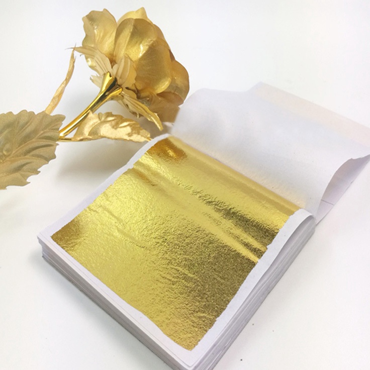 

Hadir Terunik 1PCS Kertas Dekorasi Gold Foil PaperFoil Emas KertasGold Leaf Foil