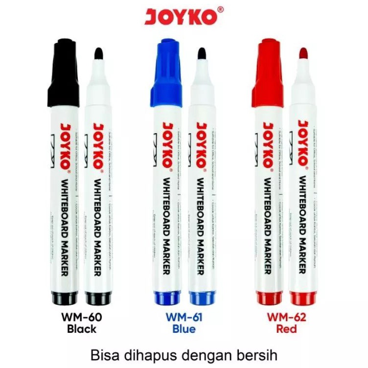 

KODE G87D Spidol Whiteboard Marker Joyko Wm6 1pak12pcs