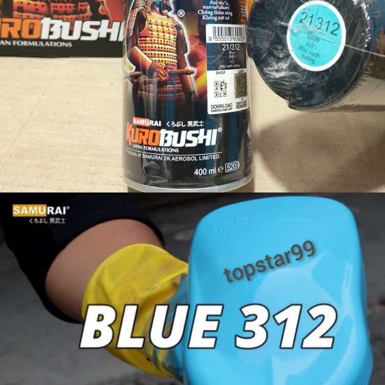 

Promo Baru PilokPylok Samurai 4ml Biru Muda 312 Cat Semprot Samurai Paint