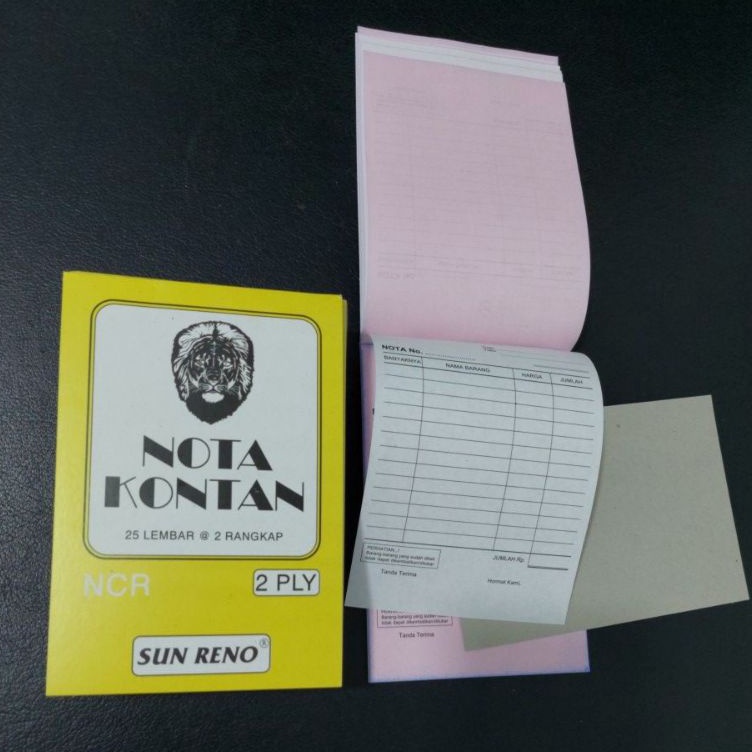 

Segera Serbu Buku Nota Kontan kecil 2 ply NCRnota 2 rangkap merk SUN RENOMade in Indonesia