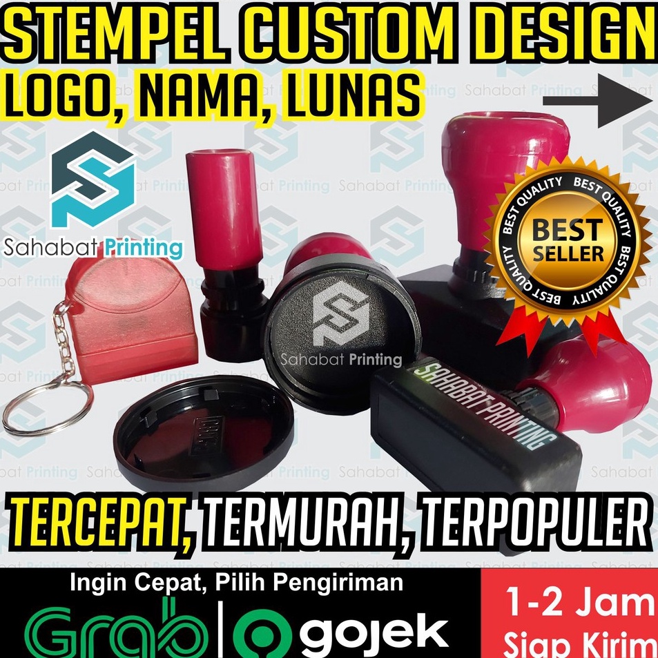 

Super Grosir STEMPEL WARNA TERMURAH STEMPEL CUSTOM DESIGN NAMA LOGO LUNAS