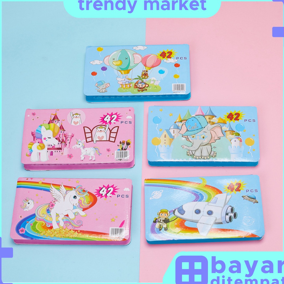 

Penawaran Terpopuler Crayon set 68pcs Pensil warna Krayon set koper Alat menggambar mewarnai 42 PCS STY11