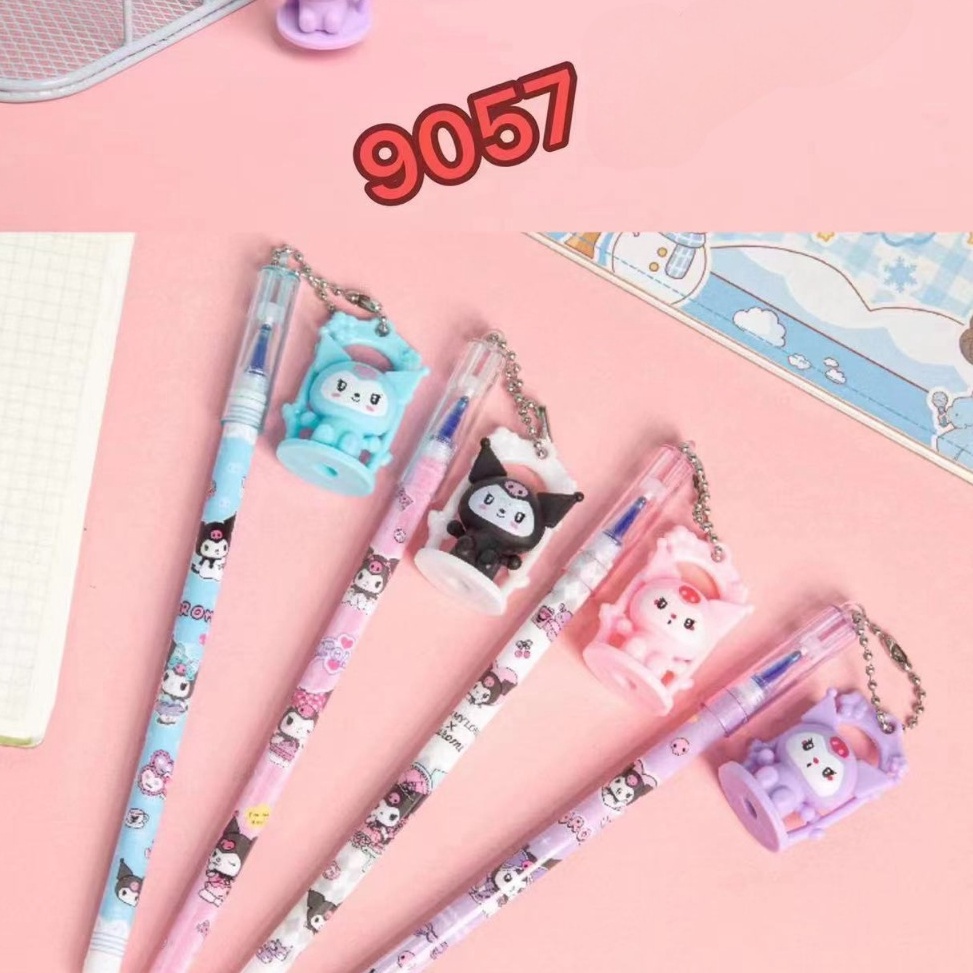 

KODE O47V SOS Bolpen Gel Fancy Gantungan12pc Pulpen Tinta Pen Jel Balpen Ballpoint