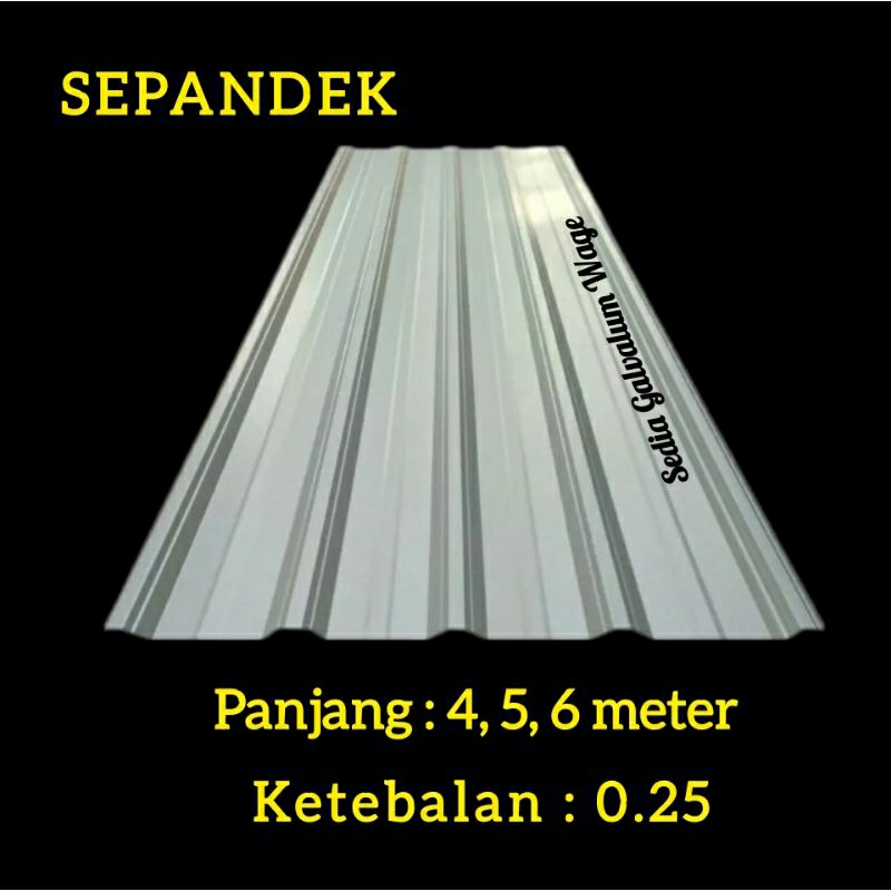 SPANDEK 0.25mm B-Truss baja ringan galvalum