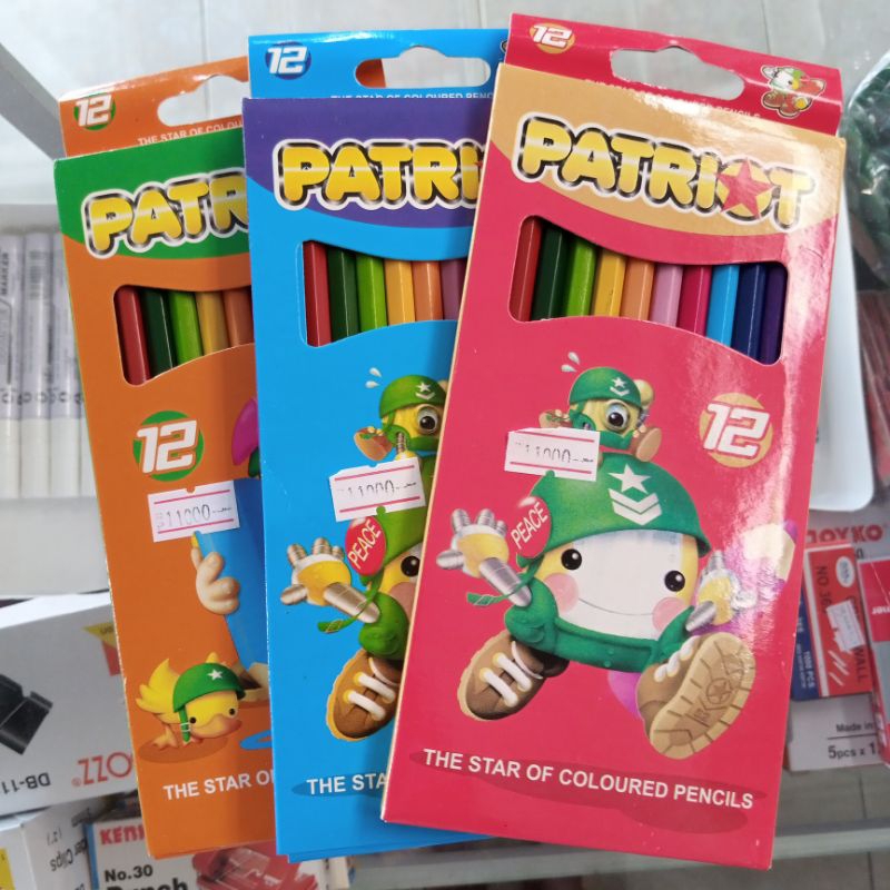 

pensil warna 12 warna merk patriot