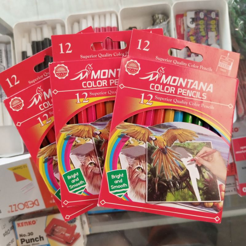 

pensil warna 12 merk montana