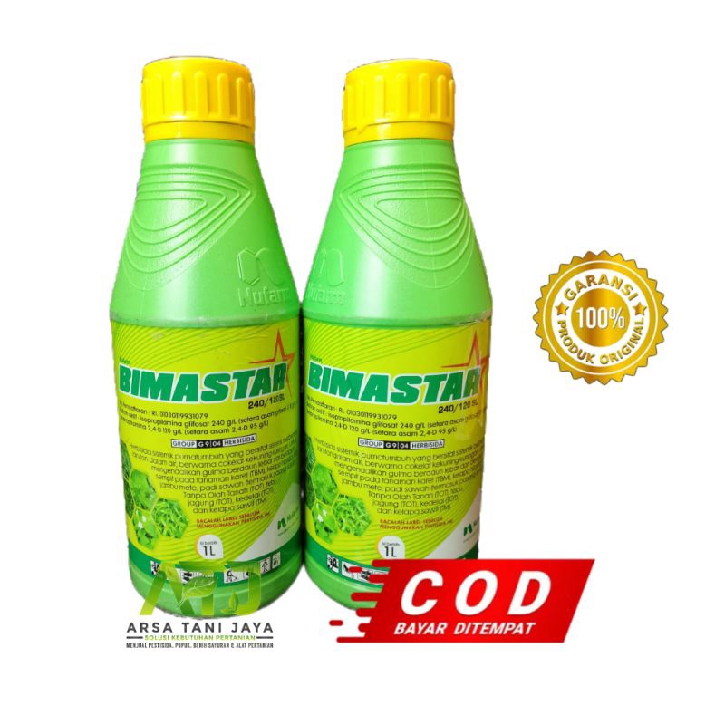 Herbisida Sistemik Purna Tumbuh Bimastar 240/120SL 1 Liter