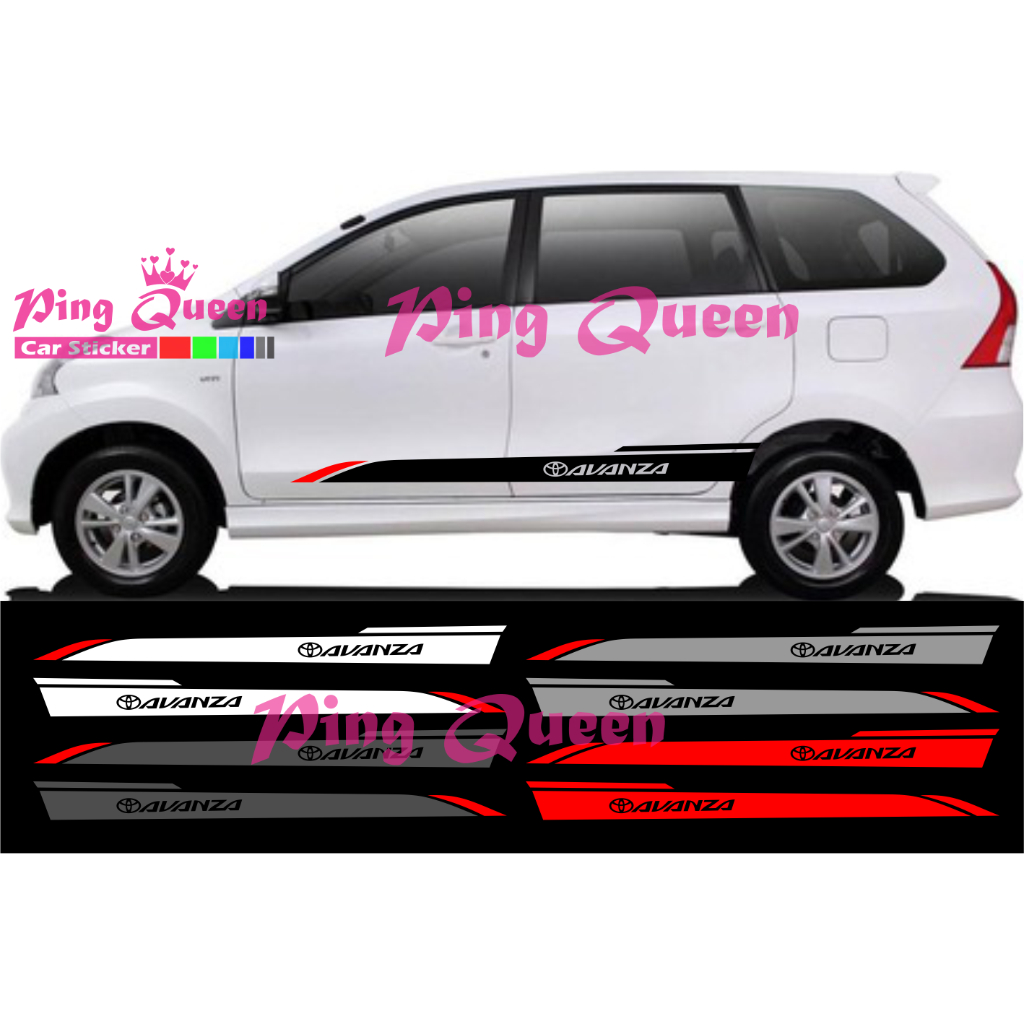 CUTTING STICKER MOBIL AVANZA STICKER LIST MOBIL TOYOTA AVANZA